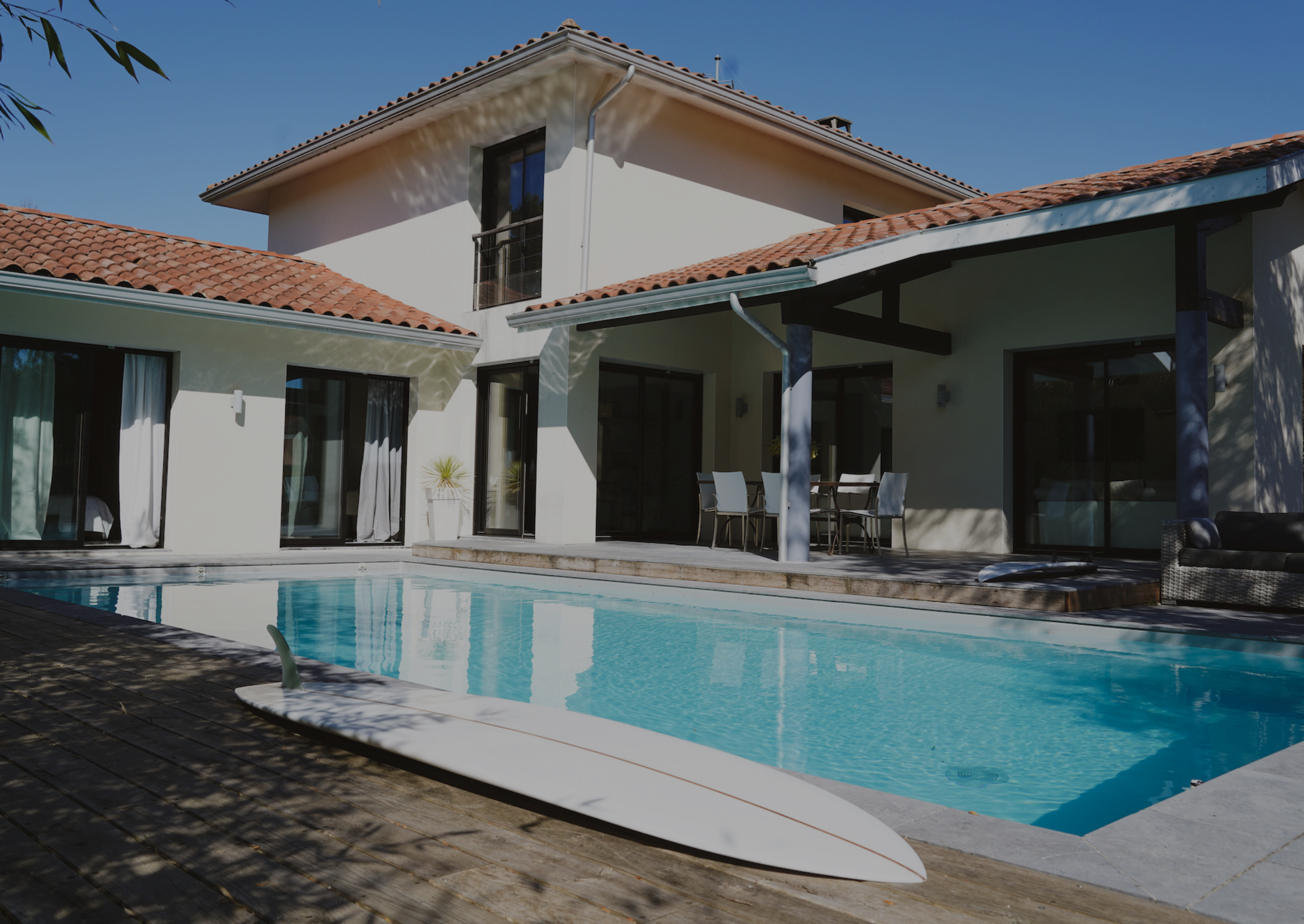 Villa avec piscine en location vacances à Messanges